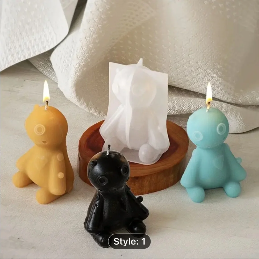 Voodoo Doll Silicone Mold for Candle Makers or Resin - Picture 1 of 1